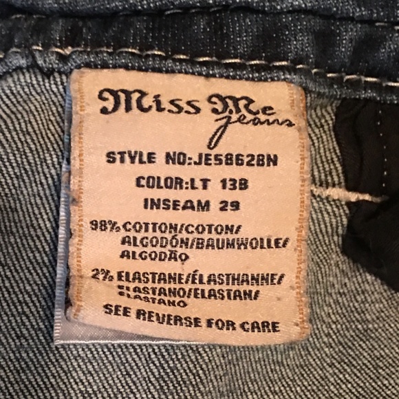 Miss Me Jeans - Bootcut - Size 29 - JE5862BN - Picture 11 of 14